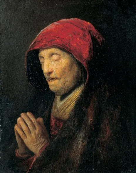 Old Woman Praying (Rembrandt's Mother)